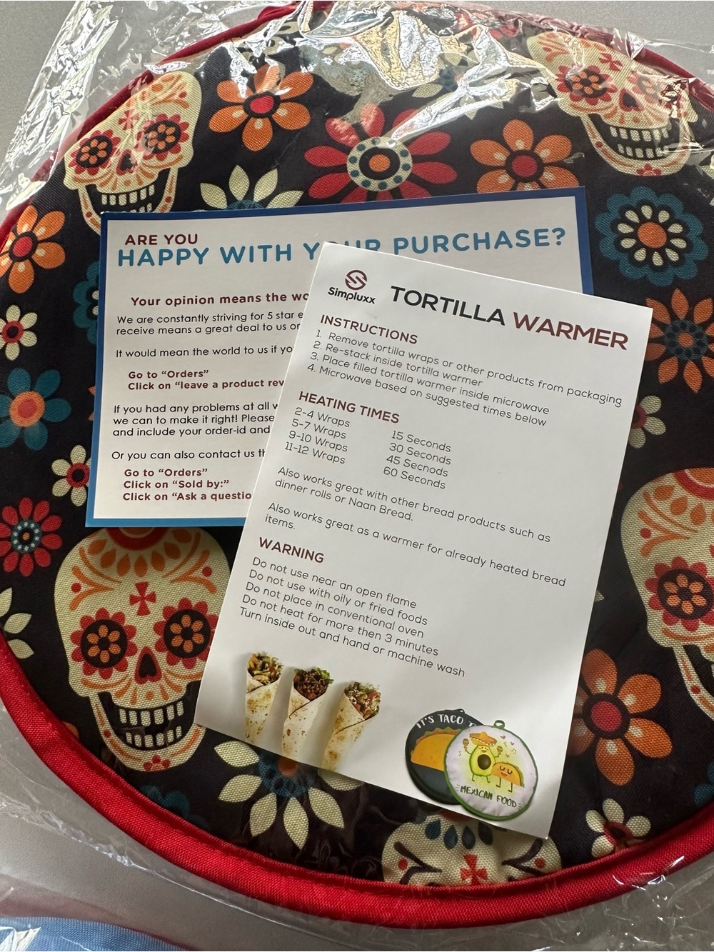 2 pack 12 inch tortillas warmers - Picture 2 of 5